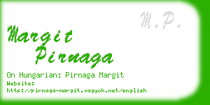 margit pirnaga business card
